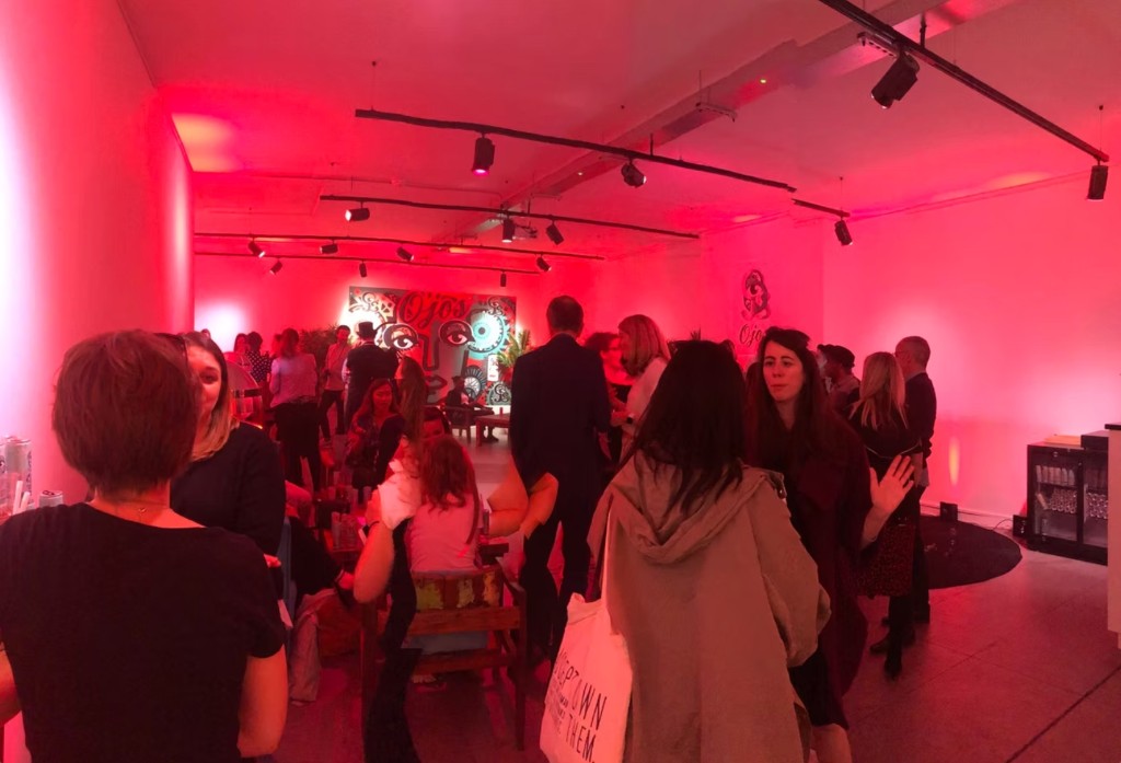A networking event at The Old Street Gallery